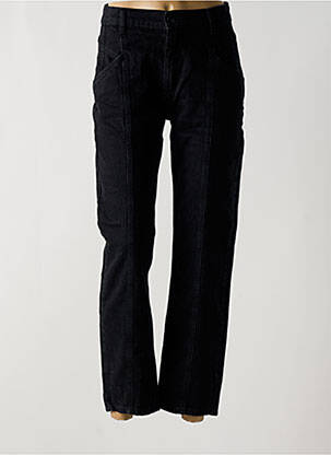 Jeans coupe droite taille haute taille haute noir ASTRID BLACK LABEL femme