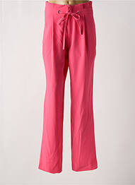 Pantalon droit taille haute taille haute rose KOCCA femme