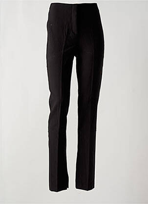 Pantalon slim stretch taille haute noir MNG femme