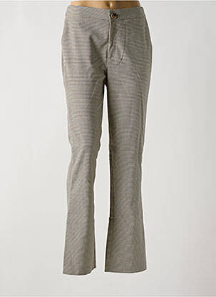 Pantalon droit stretch taille normale beige ONLY femme