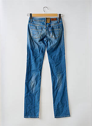 Jeans coupe droite effet usé délavé taille basse bleu LTB femme