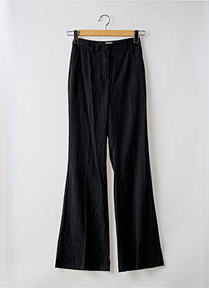 Pantalon flare stretch taille haute noir PLEASE femme