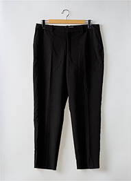 Pantalon droit stretch noir MANGO femme