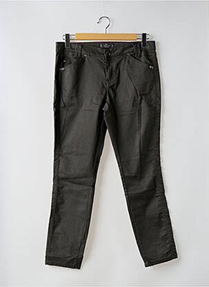 Pantalon slim tissage enduit taille normale vert STREET ONE femme