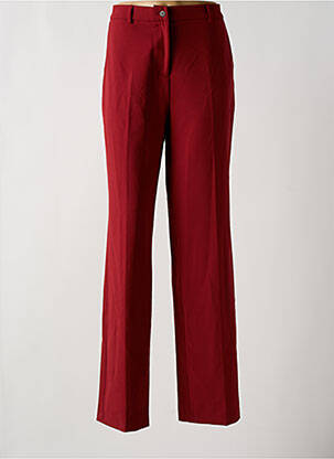 Pantalon droit rouge DEUX. BY ELINE DE MUNCK pour femme