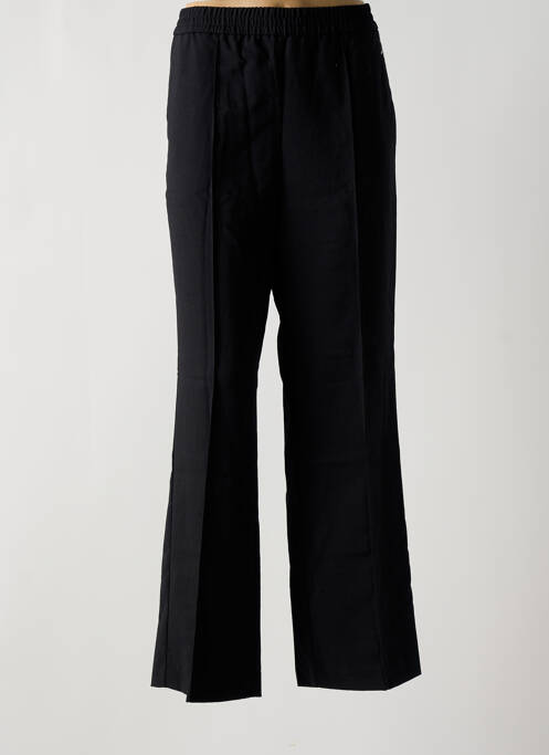 Pantalon large coupe fluide taille haute noir MANGO femme