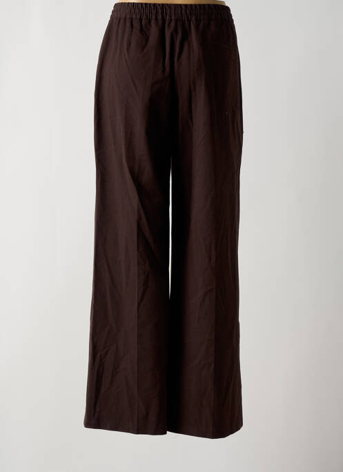 Pantalon large poches taille haute marron LE FABULEUX MARCEL DE BRUXELLES femme