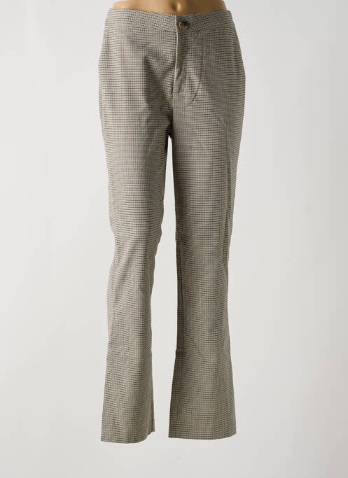 Pantalon droit stretch taille normale beige ONLY femme