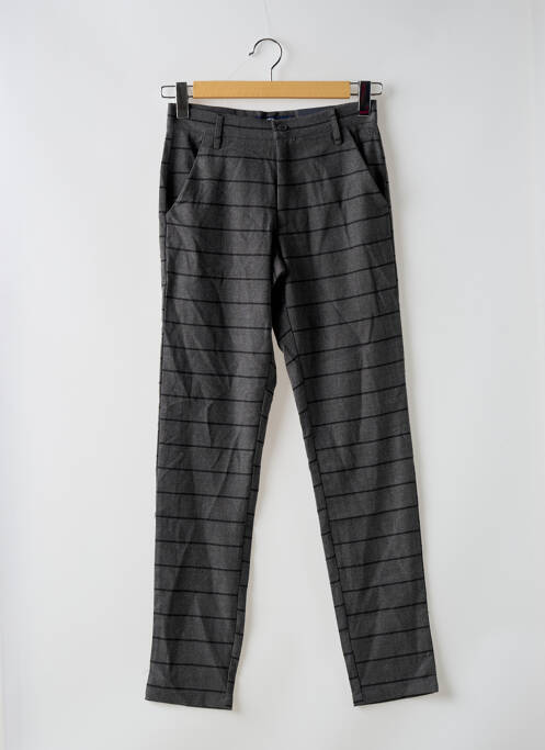 Pantalon slim stretch taille normale gris BRUCE & BUTLER  homme