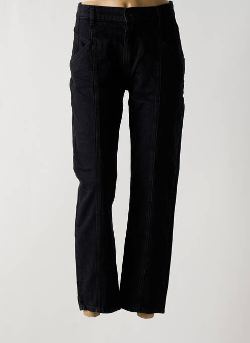 Jeans coupe droite noir ASTRID BLACK LABEL pour femme