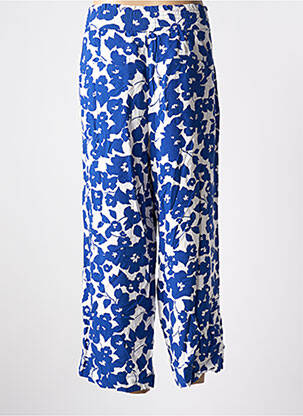 Pantalon 7/8 taille haute taille haute bleu STREET ONE femme