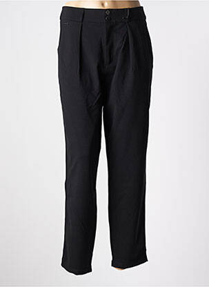 Pantalon droit stretch taille haute noir STREET ONE femme