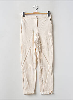 Pantalon slim stretch taille haute beige ONLY femme