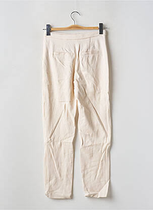 Pantalon slim stretch taille haute beige ONLY femme