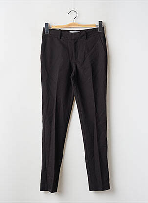 Pantalon droit stretch taille normale noir MNG femme