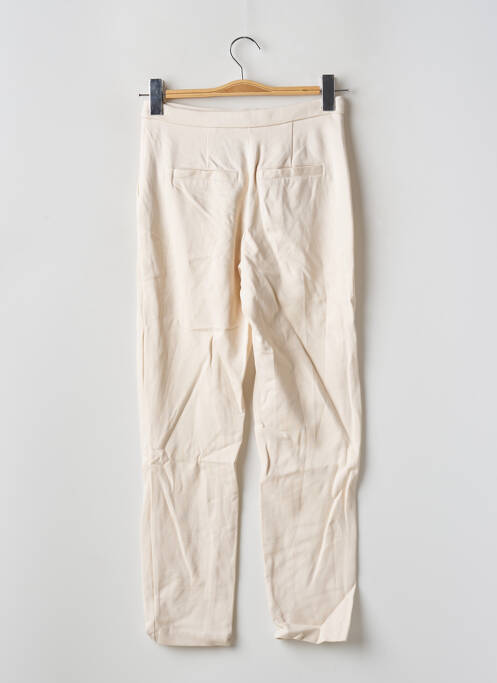 Pantalon slim stretch taille haute beige ONLY femme