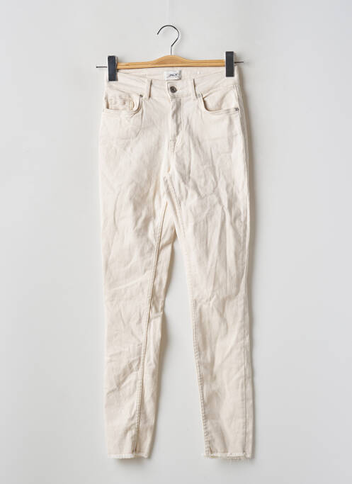 Jeans skinny taille normale taille normale beige ONLY femme
