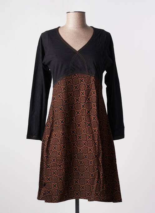 Robe mi-longue noir BAMBOO'S pour femme