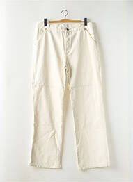 Jeans coupe droite taille normale taille normale beige MANGO femme