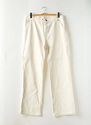 Jeans coupe droite taille normale taille normale beige MNG femme