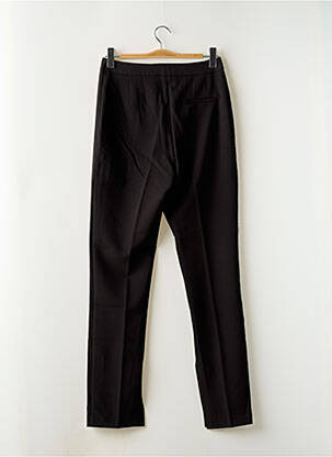 Pantalon droit stretch taille haute noir MANGO femme