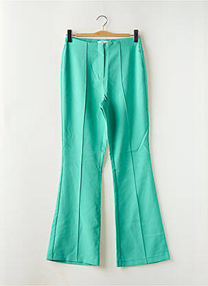 Pantalon flare stretch taille haute vert ONLY femme