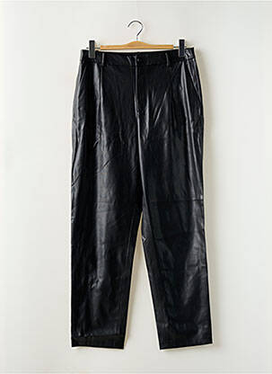 Pantalon droit taille à pinces taille haute noir ONLY femme