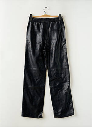 Pantalon droit taille élastique taille normale noir MANGO femme