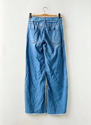 Jeans coupe large taille haute taille haute bleu BSB femme
