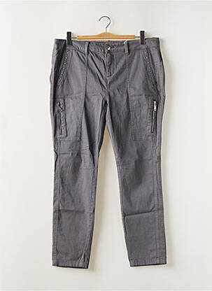 Pantalon chino tissage popeline taille normale gris STREET ONE femme