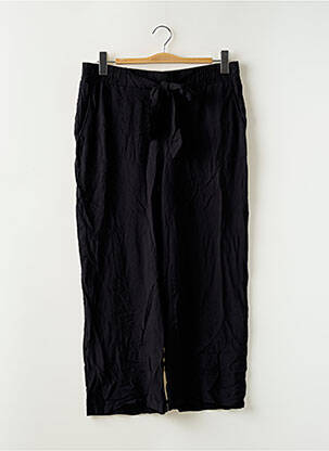 Pantalon 7/8 tissage popeline taille normale noir STREET ONE femme