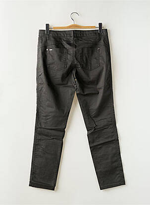 Pantalon slim tissage enduit taille normale vert STREET ONE femme