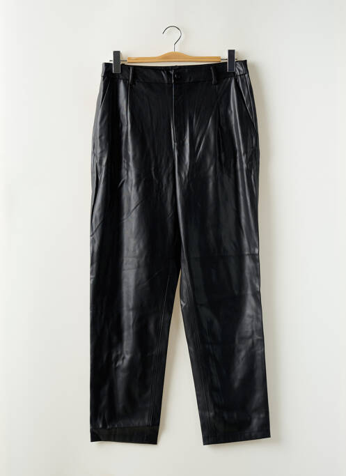 Pantalon droit taille à pinces taille haute noir ONLY femme