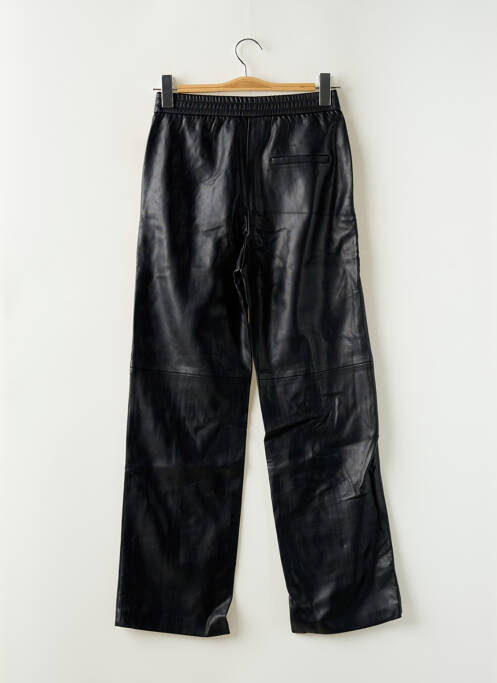 Pantalon droit taille élastique taille normale noir MANGO femme