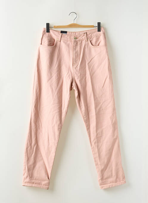 Jean coupe mom poches taille haute rose NOISY MAY femme