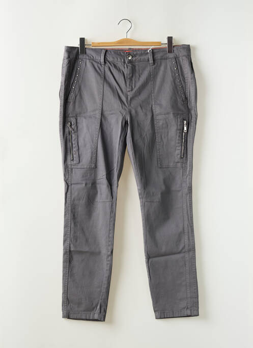 Pantalon chino tissage popeline taille normale gris STREET ONE femme