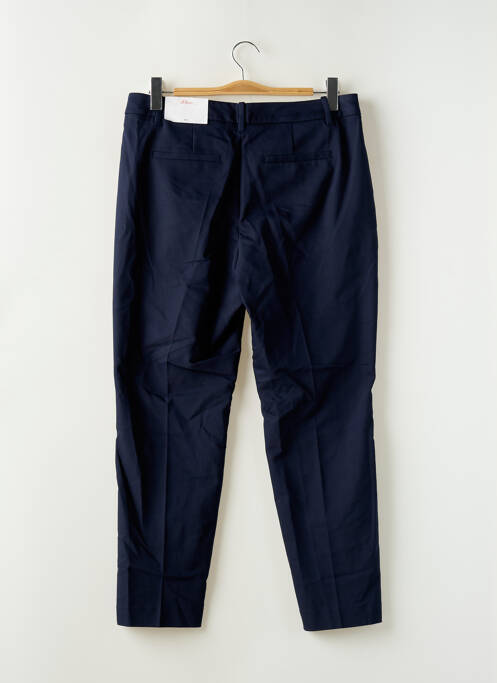 Pantalon chino tissage popeline taille normale bleu S.OLIVER femme