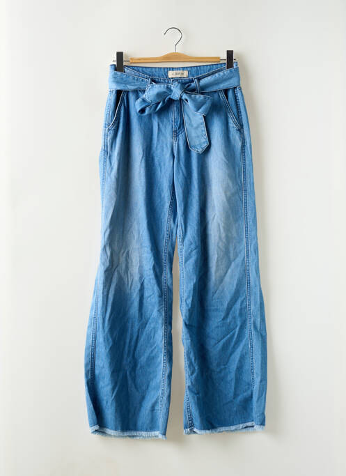 Jeans coupe large bleu BSB pour femme