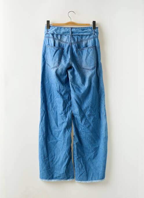 Jeans coupe large bleu BSB pour femme