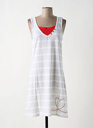 Chemise de nuit stretch blanc ROSE POMME femme