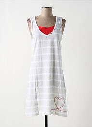 Chemise de nuit stretch blanc ROSE POMME femme