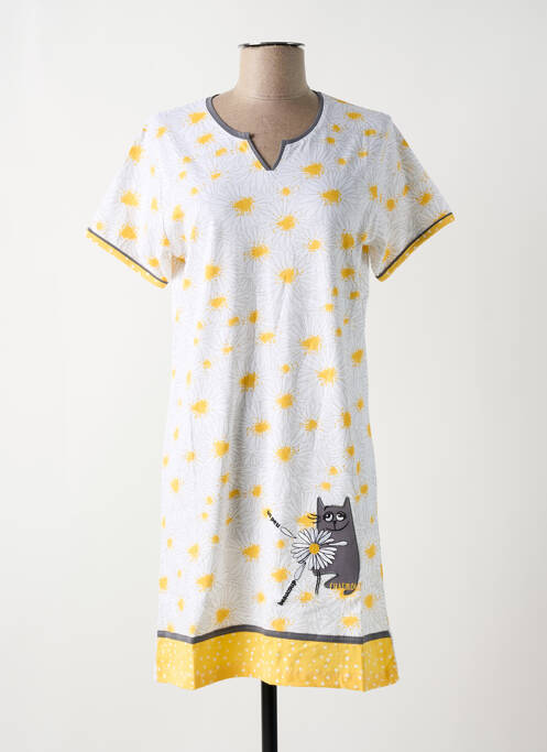 Chemise de nuit jaune ROSE POMME pour femme
