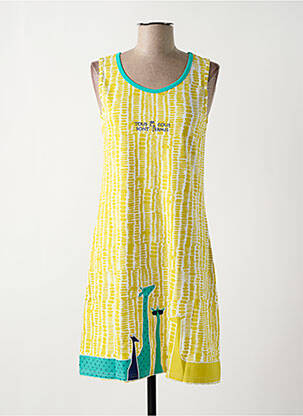 Chemise de nuit stretch jaune ROSE POMME femme