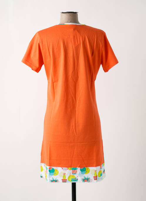 Chemise de nuit orange ROSE POMME pour femme
