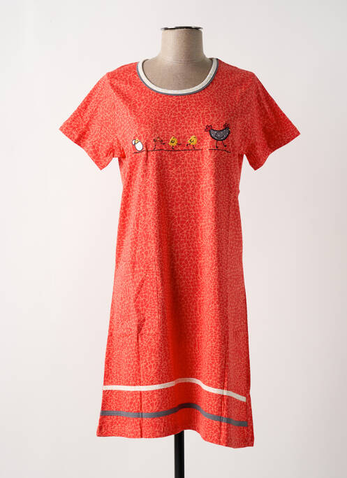 Chemise de nuit orange ROSE POMME pour femme