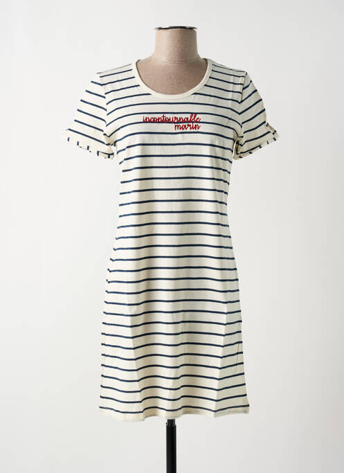 Chemise de nuit blanc ROSE POMME pour femme