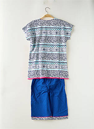 Pyjashort imprimé fantaisie bleu ROSE POMME femme