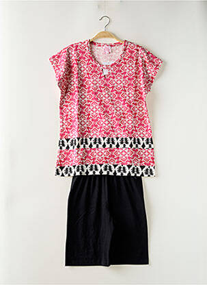 Pyjashort imprimé fantaisie rose ROSE POMME femme