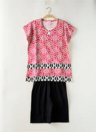 Pyjashort col rond rose ROSE POMME femme