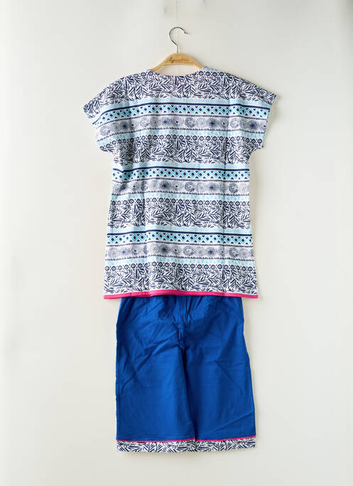Pyjashort bleu ROSE POMME pour femme